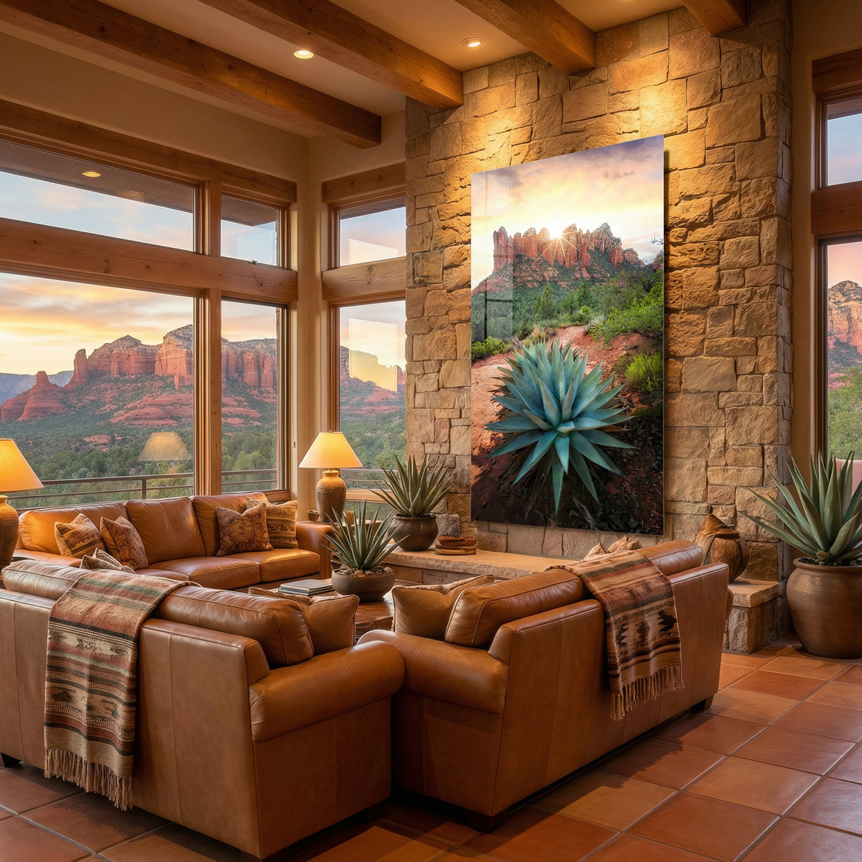 Aligned at Sunset, Sedona
