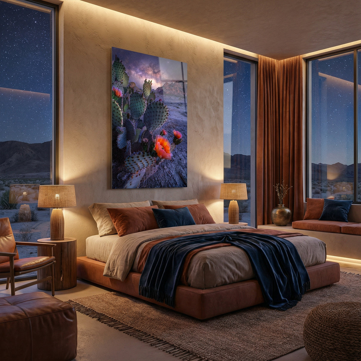 Desert Bloom at Night