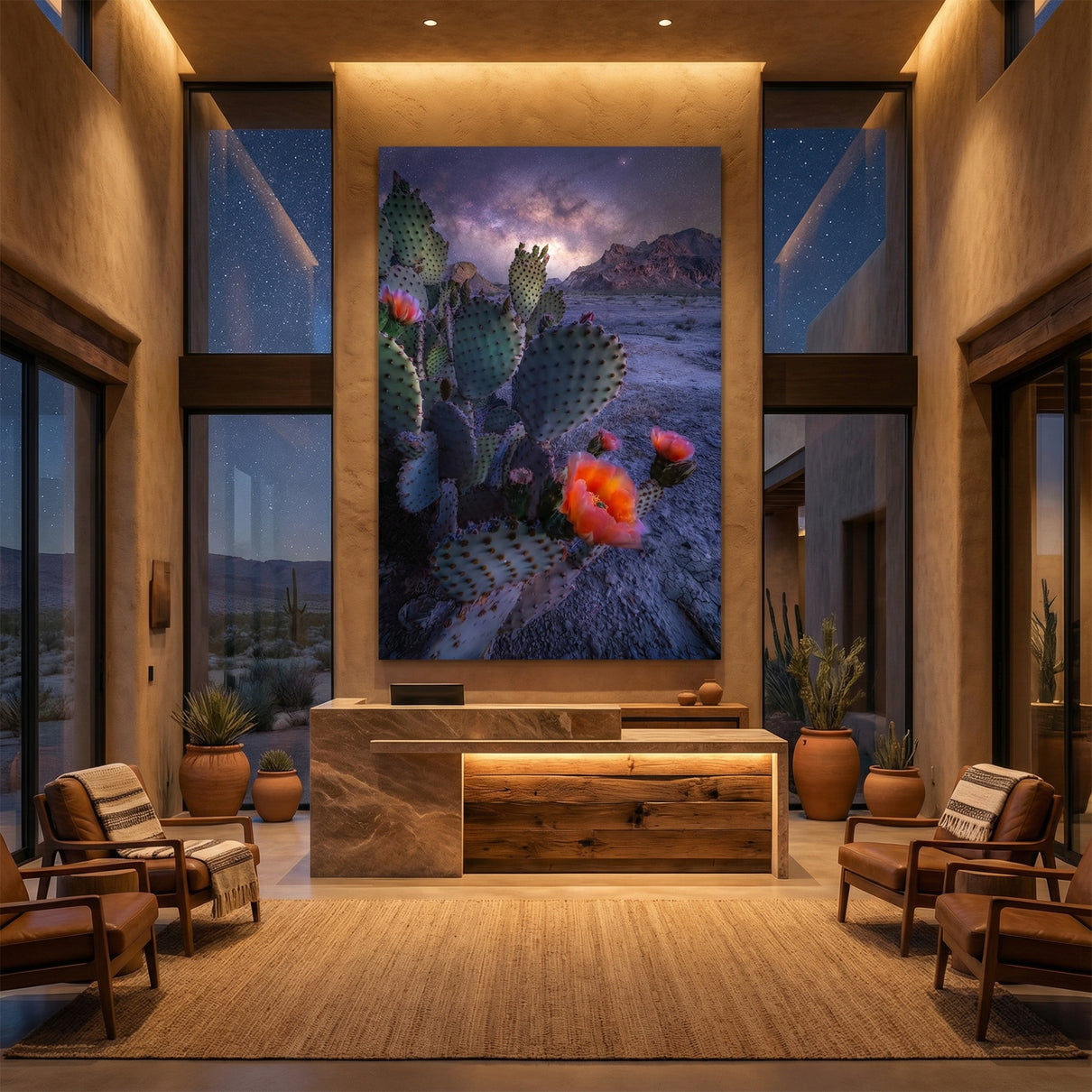 Desert Bloom at Night