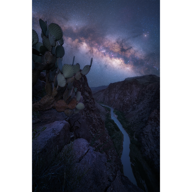 Milky Way Over River Road