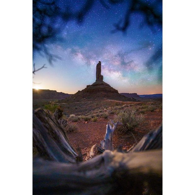 Moonrise at Castle Butte, Valley of the Gods