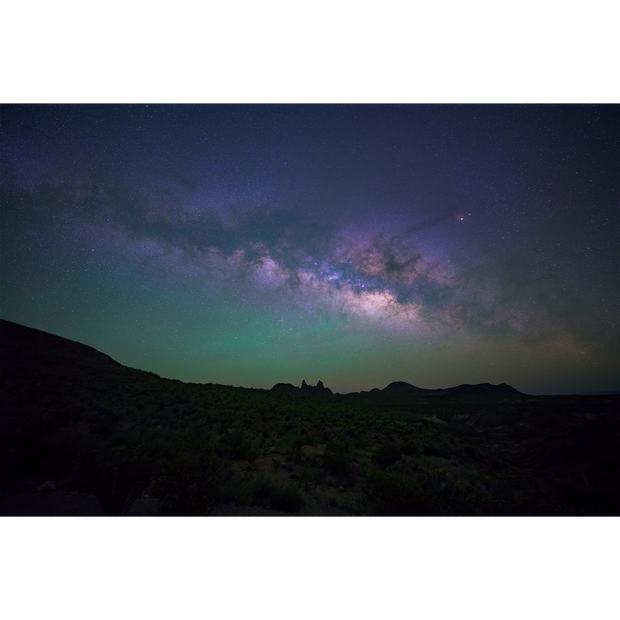 Mule Ears Under Airglow