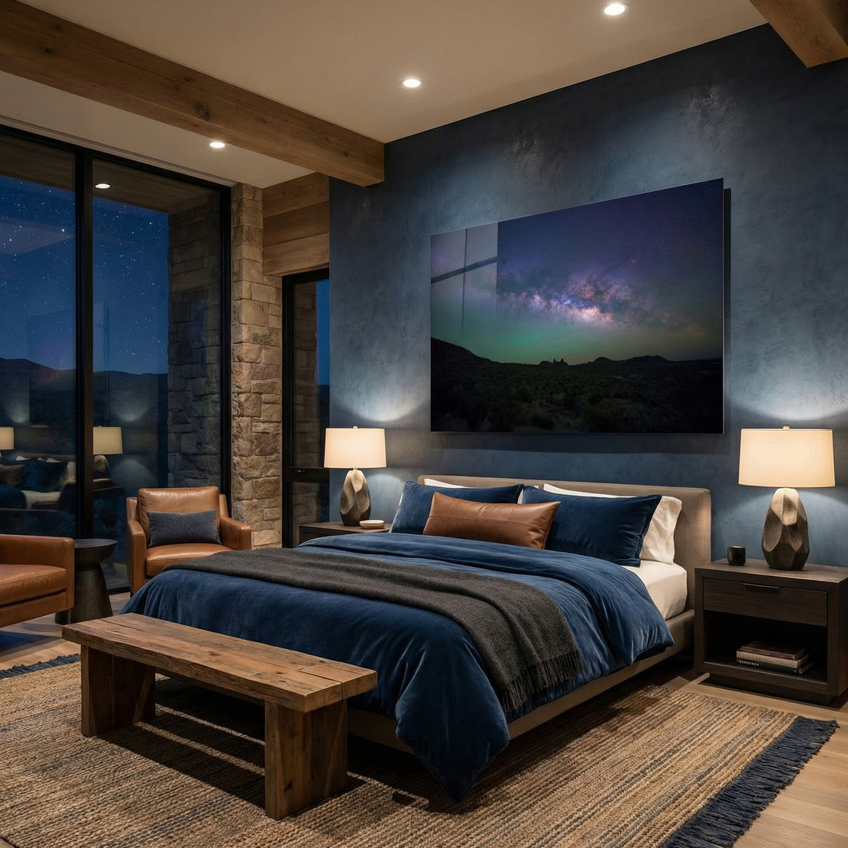 Mule Ears Under Airglow