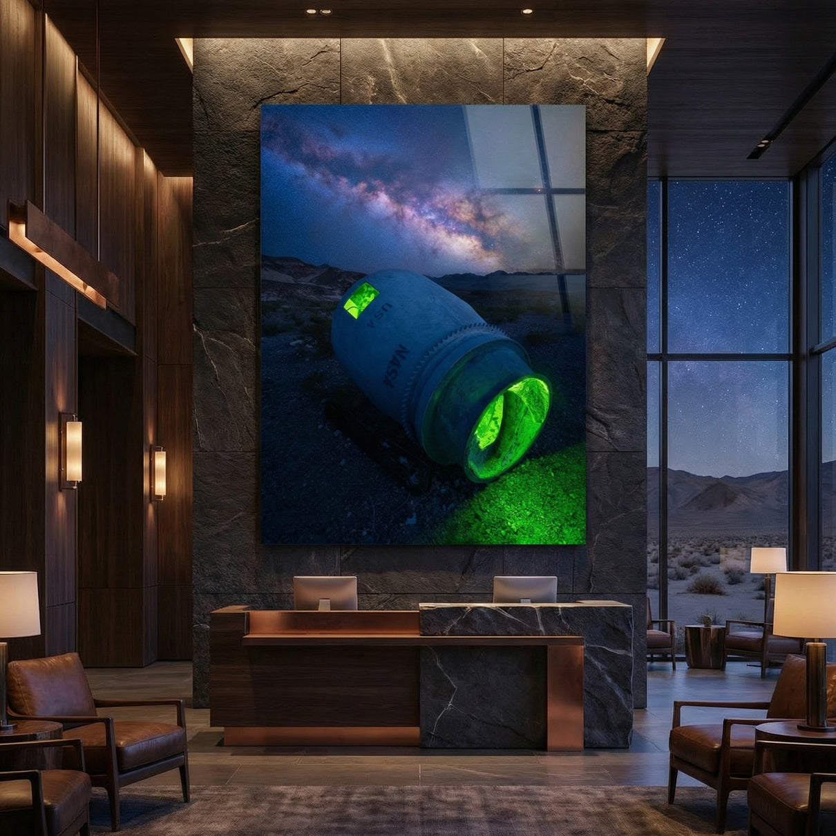 NASA Pod Under the Milky Way