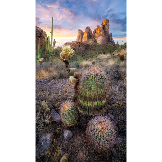 Three Sisters at Sunset