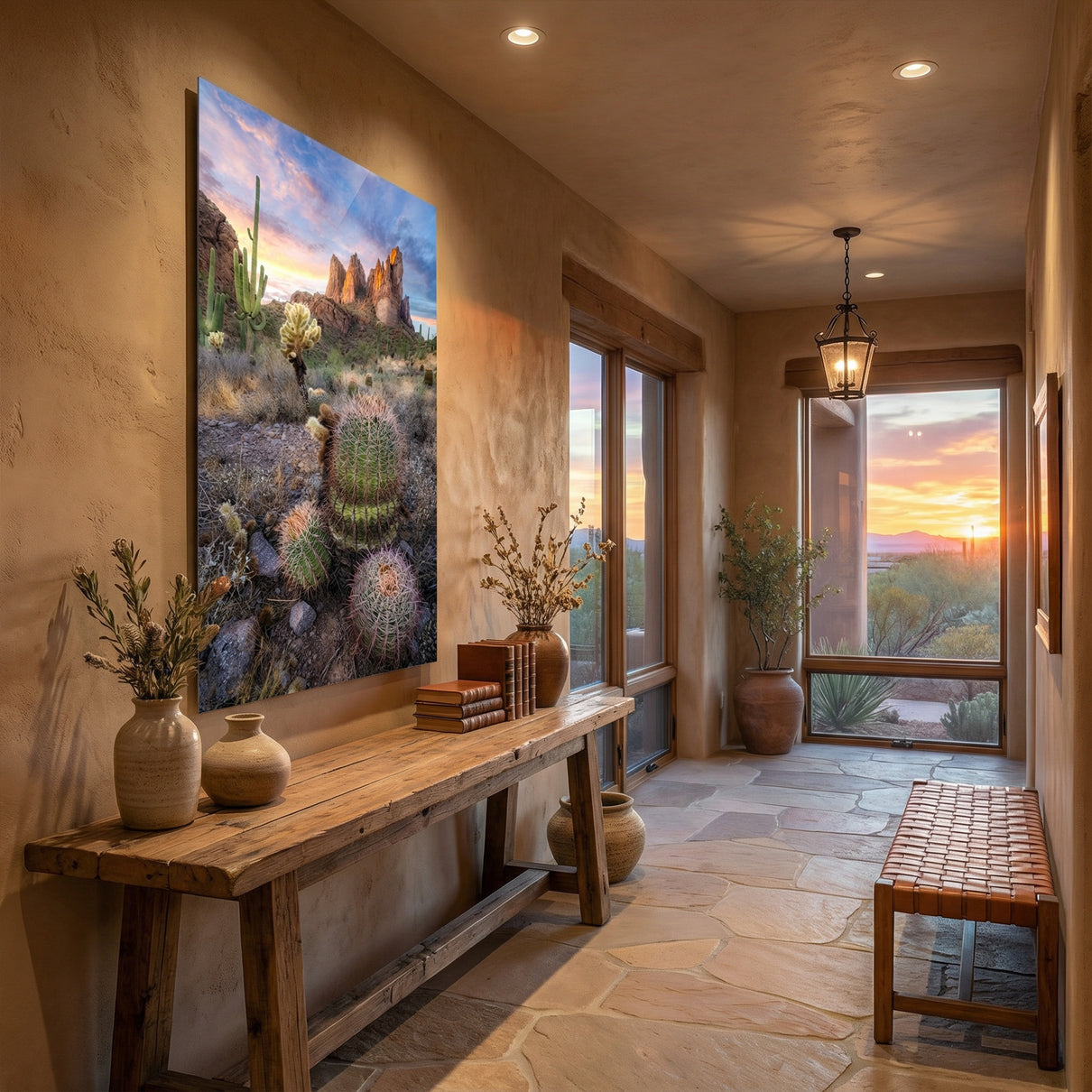 Three Sisters at Sunset