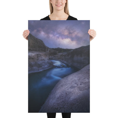 Pedernales Falls Nightscape Canvas