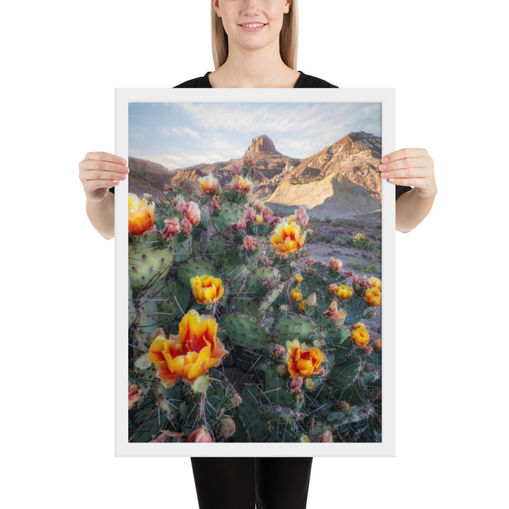 Lajitas Mesa Prickly Pear Framed Matte