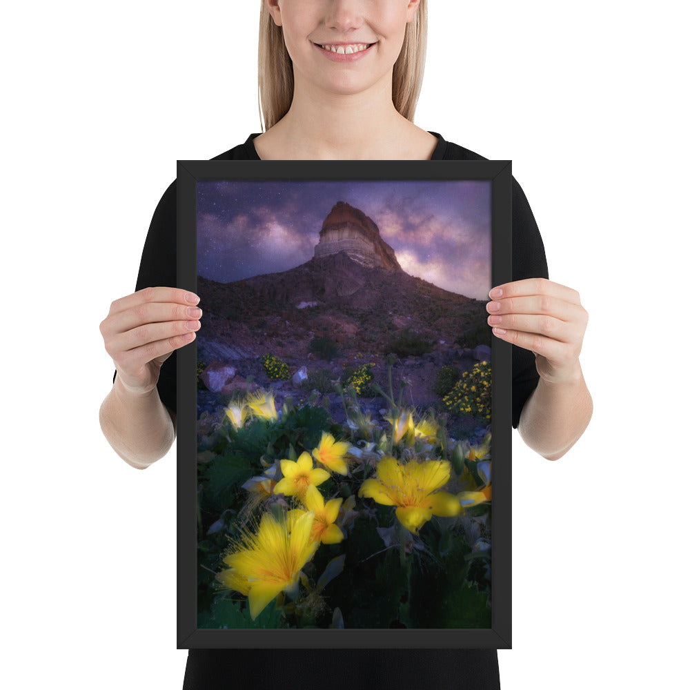 Cerro Castellan Nightscape Framed Luster
