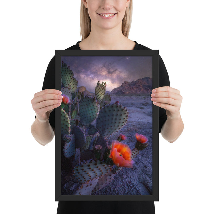 Big Bend Prickly Pear Framed Luster