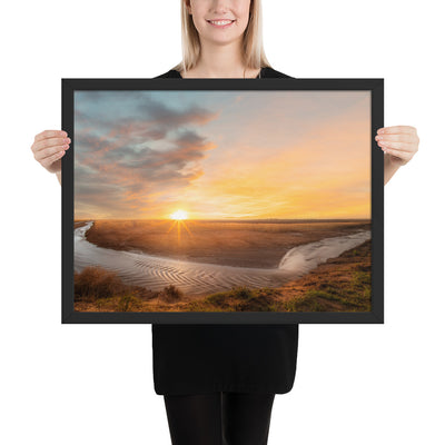 Slaton Texas River Framed Luster