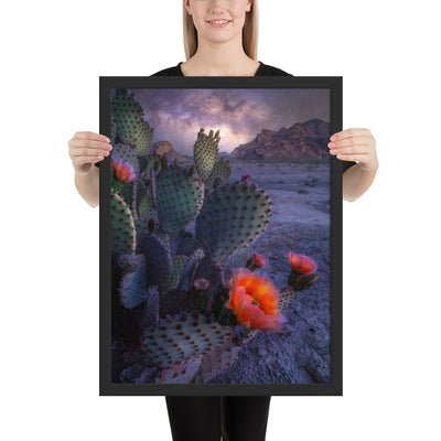 Big Bend Prickly Pear Framed Luster