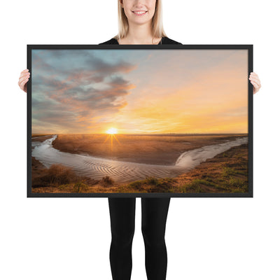 Slaton Texas River Framed Luster