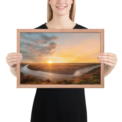 Slaton Texas River Framed Luster