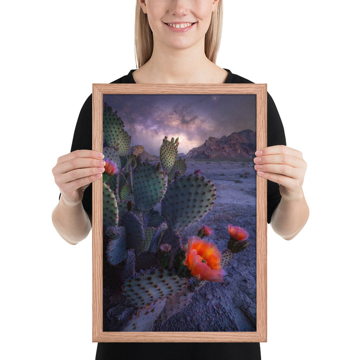 Big Bend Prickly Pear Framed Luster