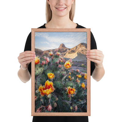 Lajitas Mesa Prickly Pear Framed Luster