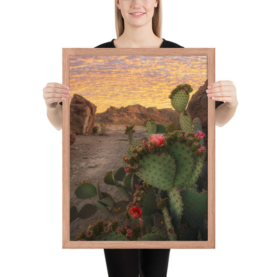 Big Bend Prickly Pear Framed Luster
