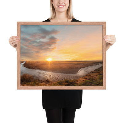 Slaton Texas River Framed Luster
