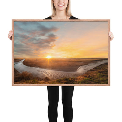Slaton Texas River Framed Luster