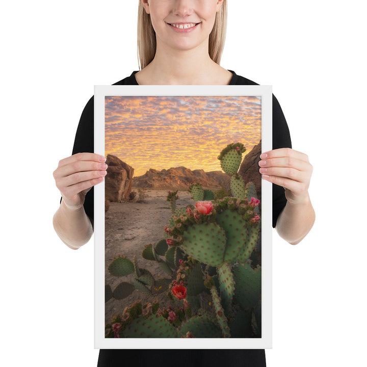 Big Bend Prickly Pear Framed Luster