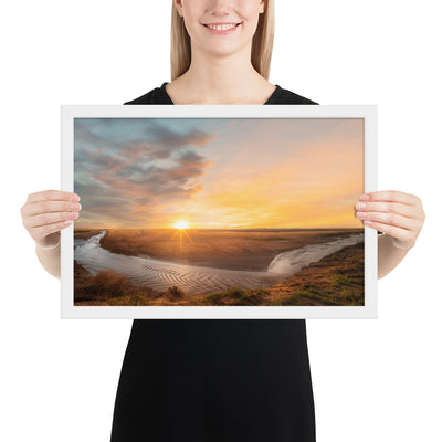 Slaton Texas River Framed Luster