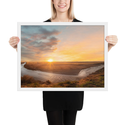 Slaton Texas River Framed Luster