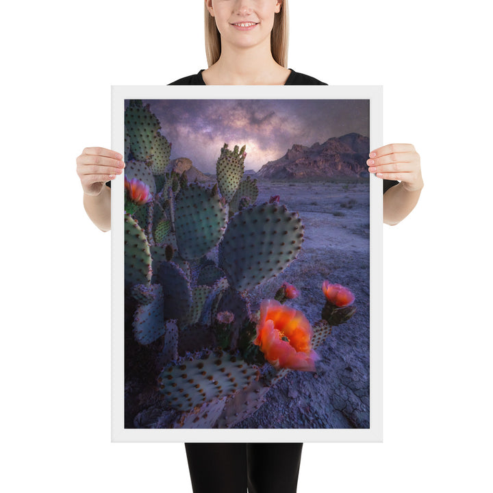 Big Bend Prickly Pear Framed Luster