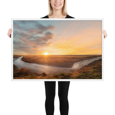 Slaton Texas River Framed Luster