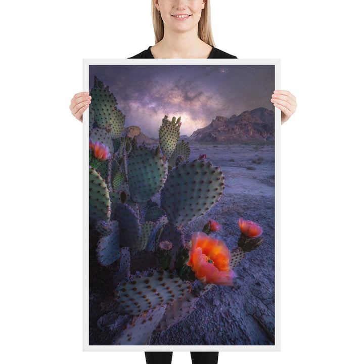 Big Bend Prickly Pear Framed Luster