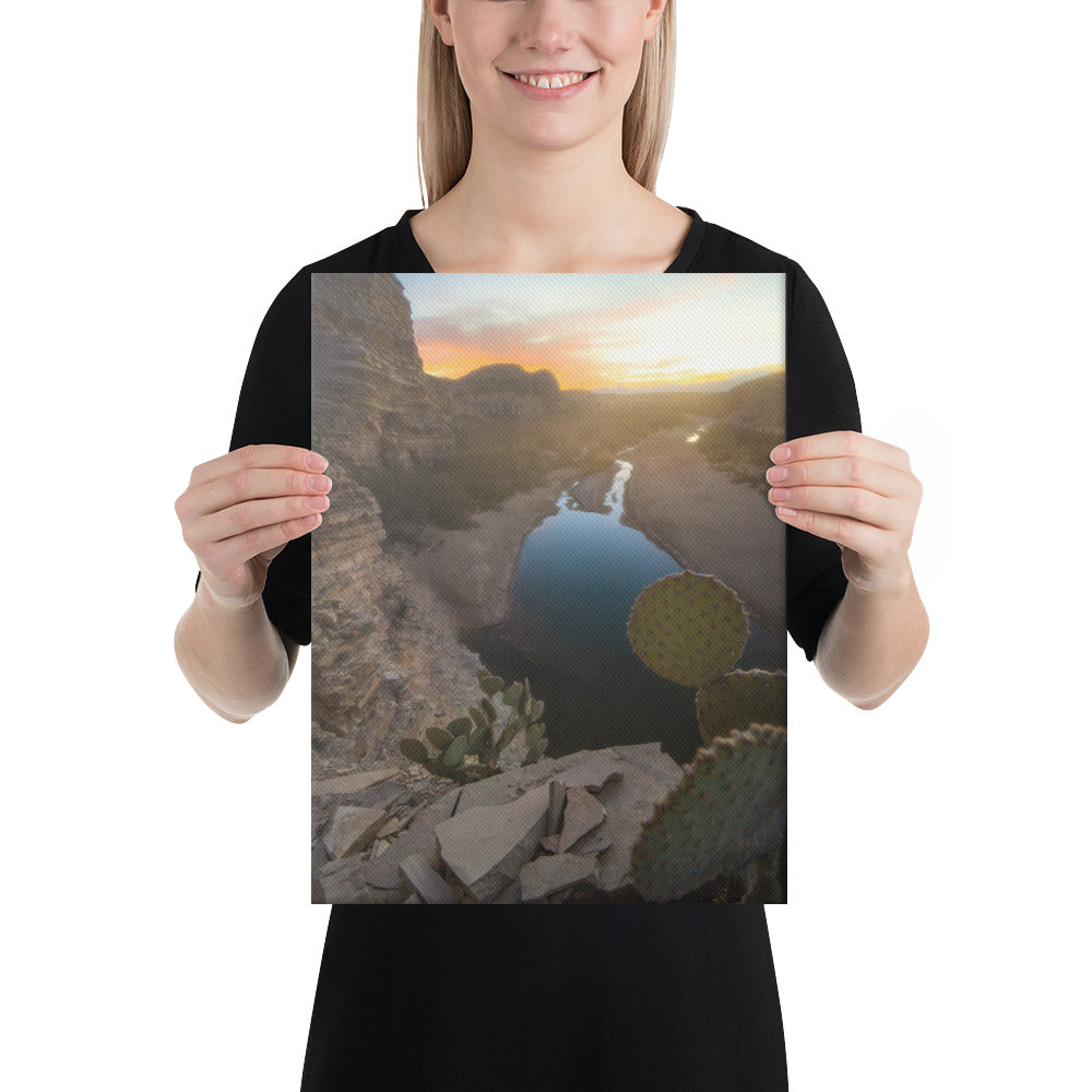 Big Bend Creek Sunset Canvas