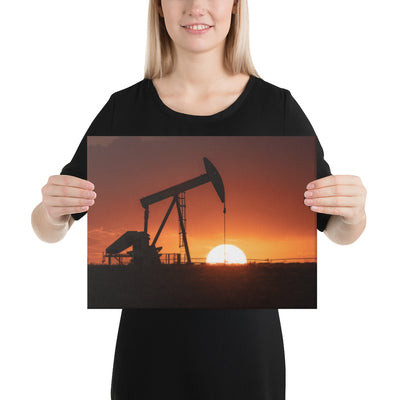 West Texas Pump Jack Canvas