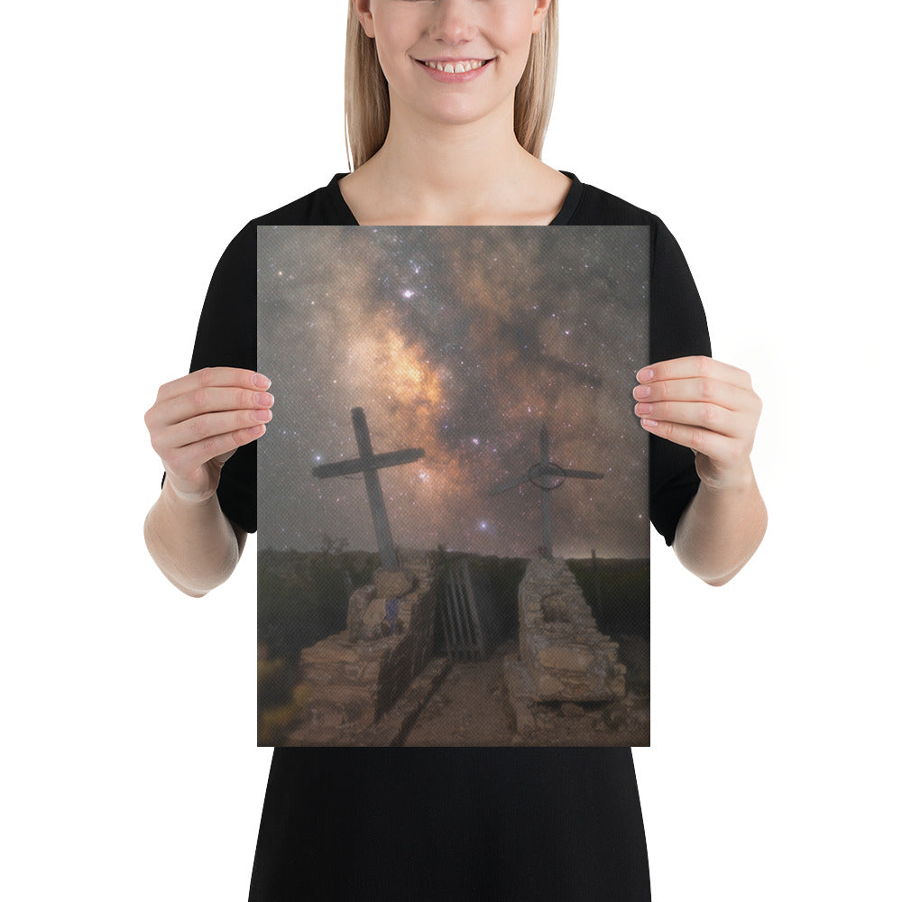 Terlingua Cemetery Milky Way Canvas