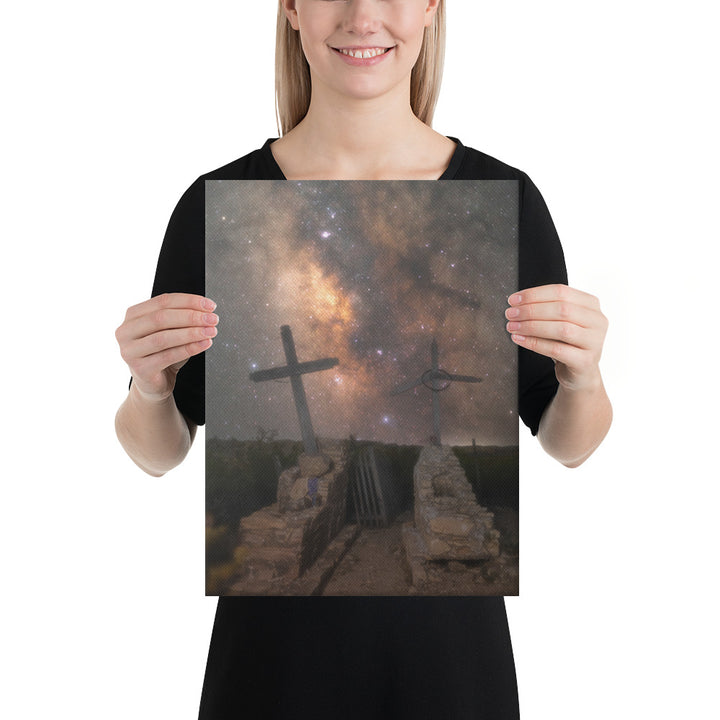 Terlingua Cemetery Milky Way Canvas