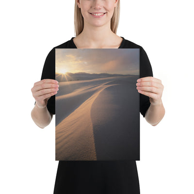 White Sands Sunset Canvas