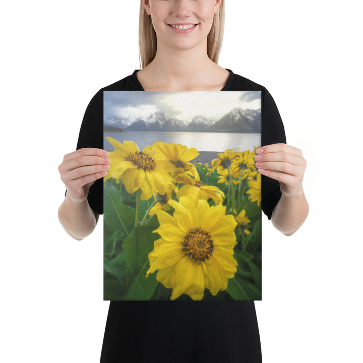 Grand Teton Wildflowers Canvas