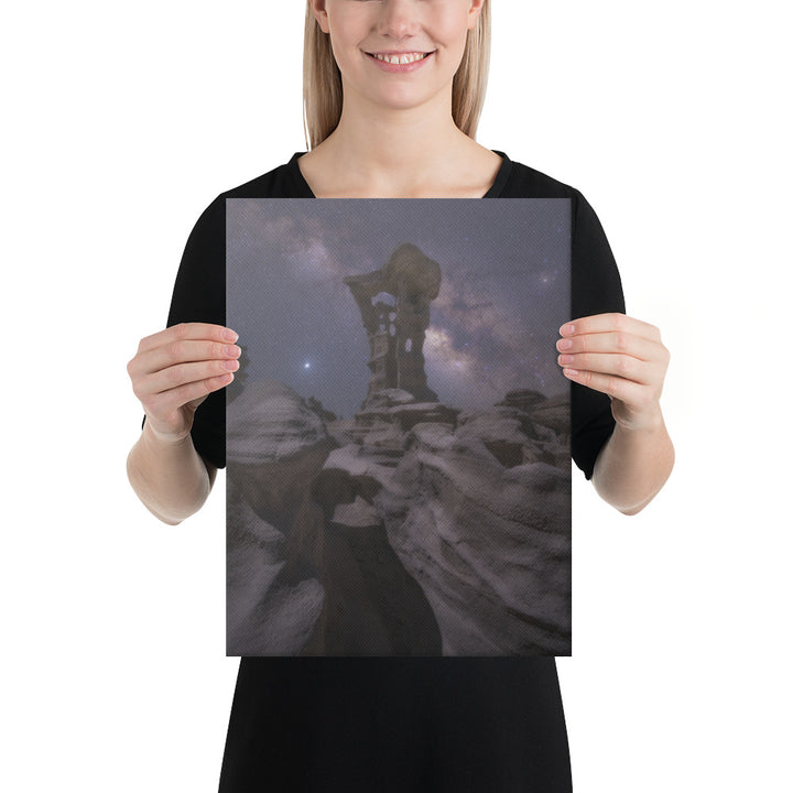 Alien Throne Night Canvas