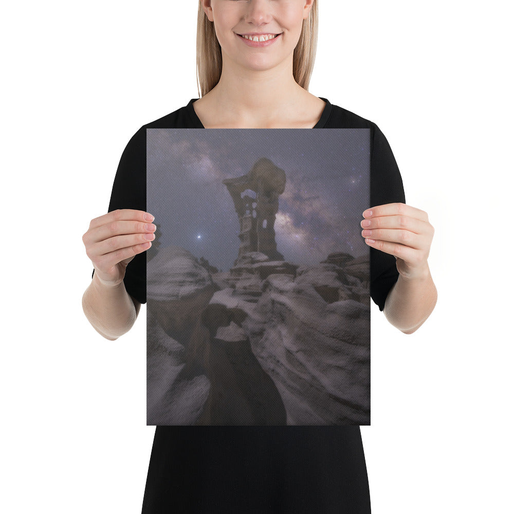 Alien Throne Night Canvas
