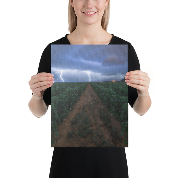 Cottonfield Lighting Storm Canvas
