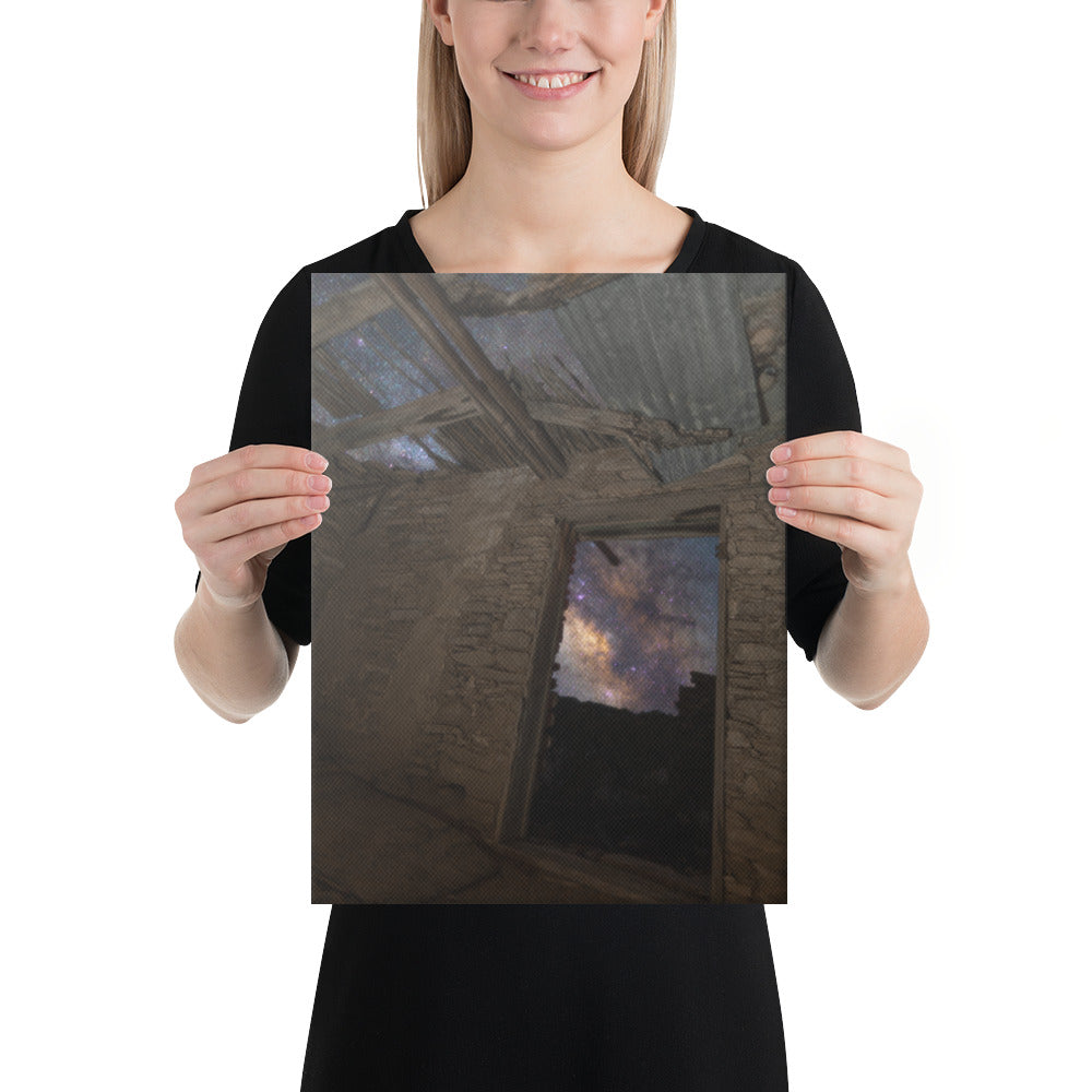Terlingua Ruins Night Canvas