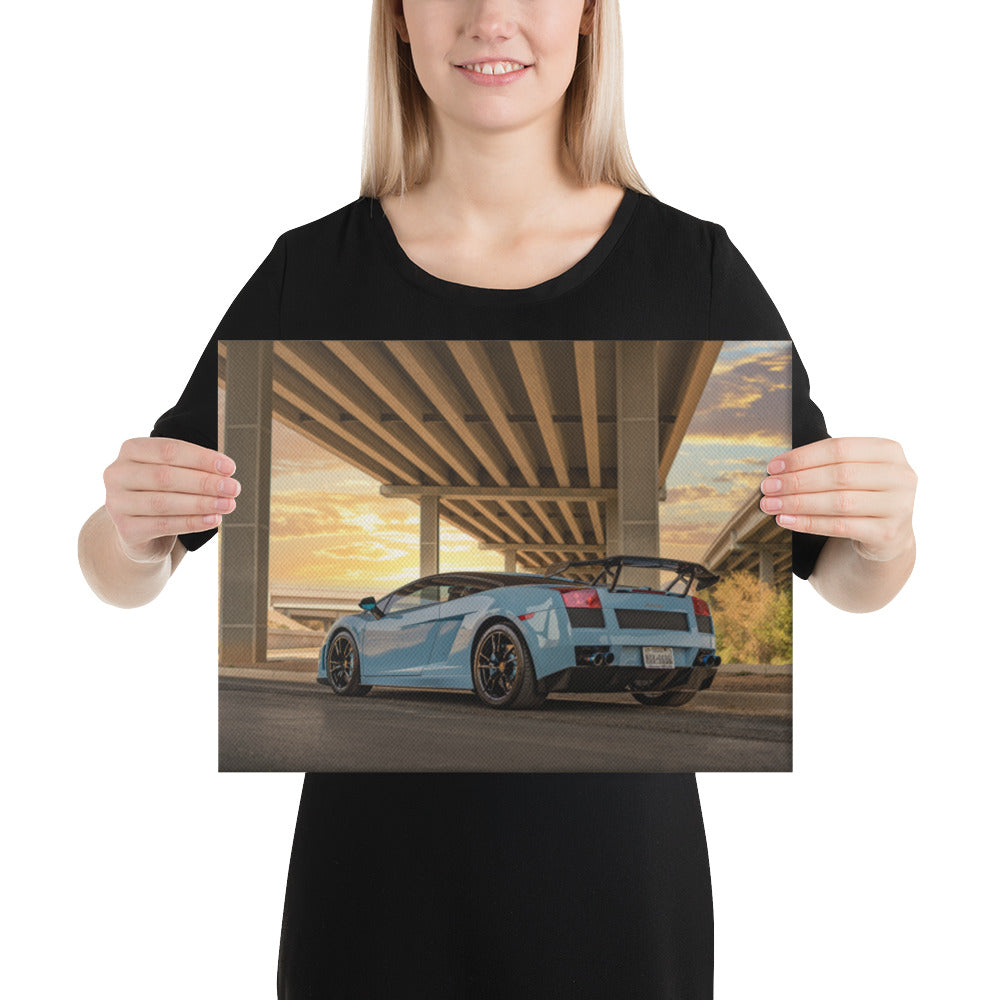 Lamborghini Gallardo Sunset Canvas