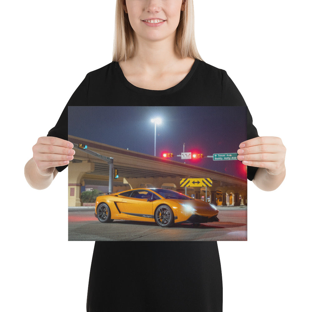 Lamborghini Gallardo Night Canvas