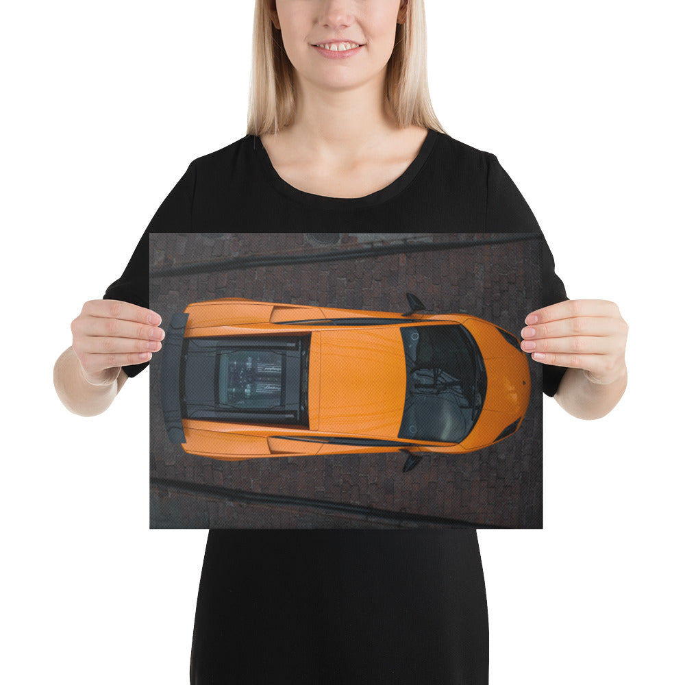 Lamborghini Gallardo Aerial Canvas