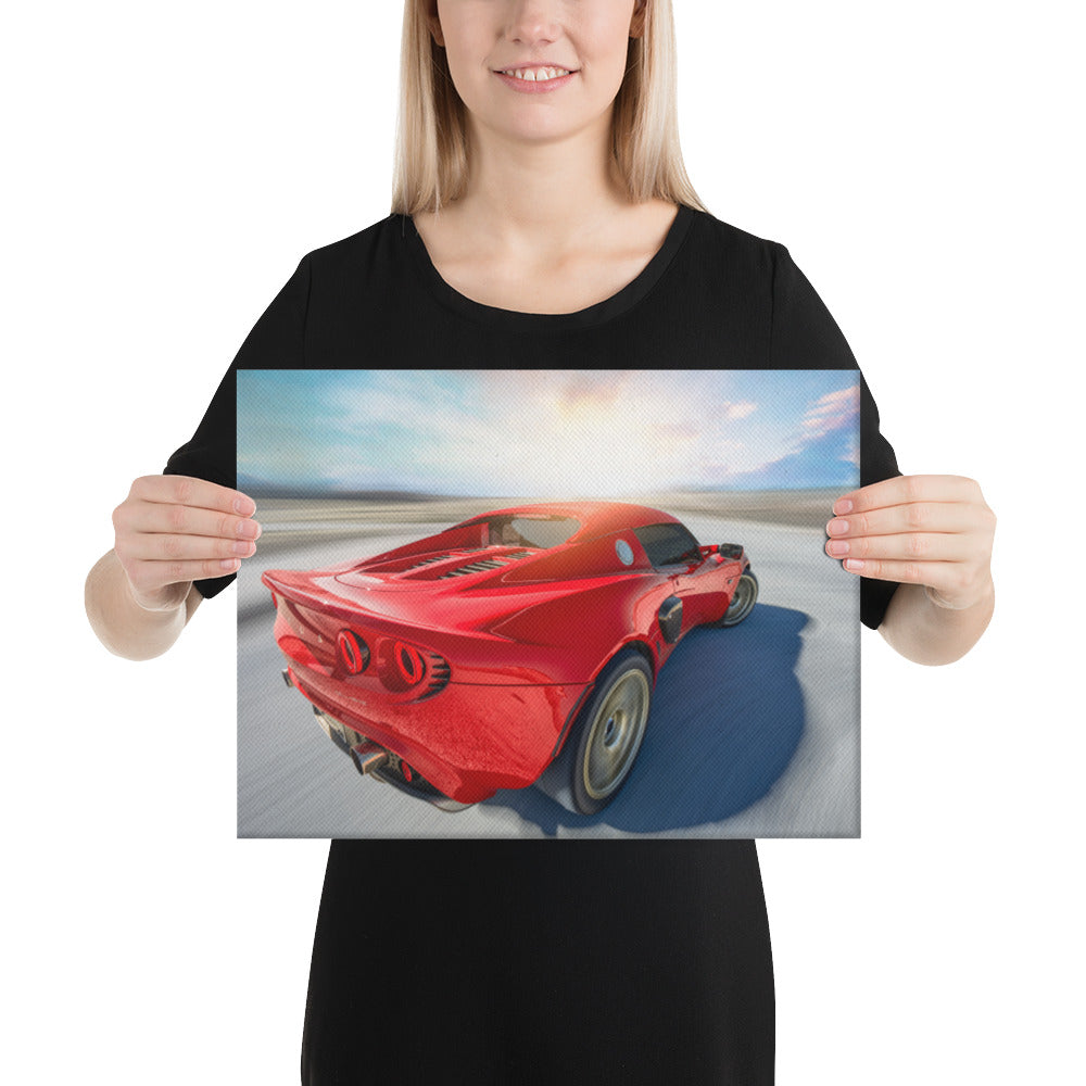 Lotus Elise Sunset Canvas