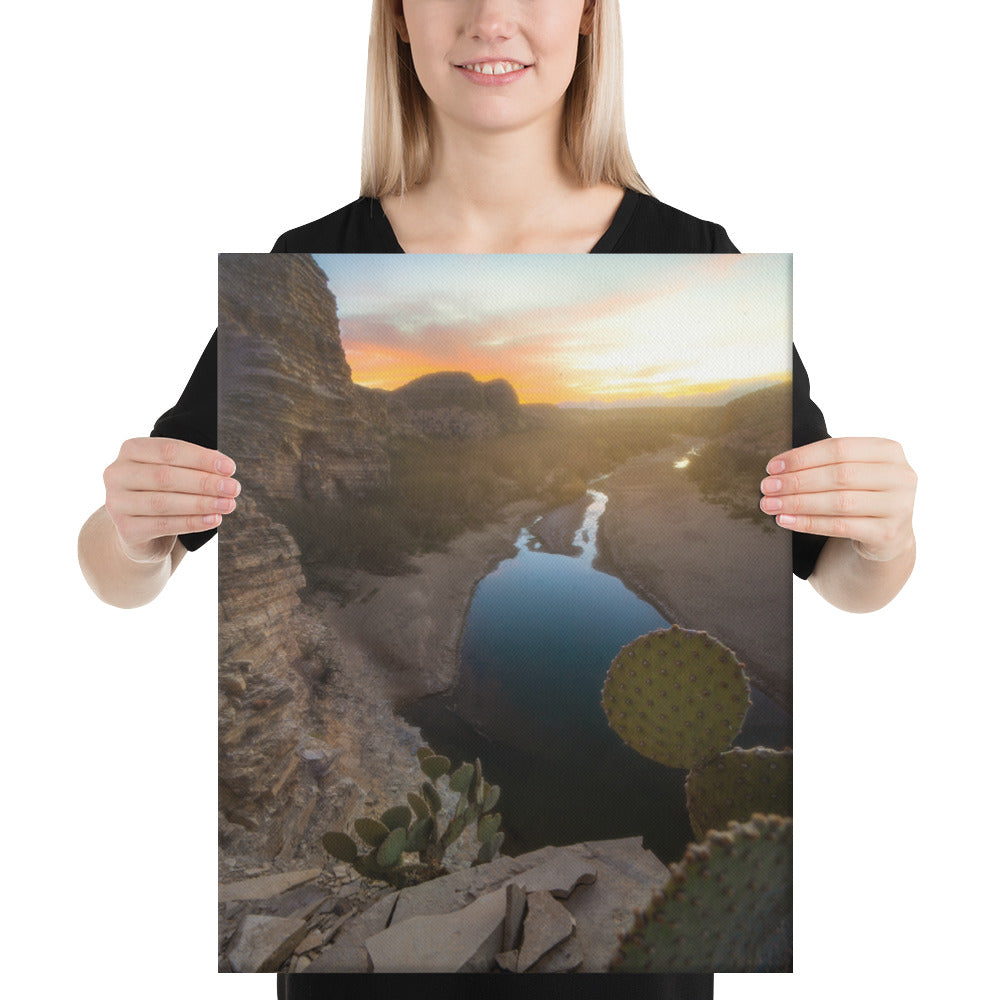 Big Bend Creek Sunset Canvas