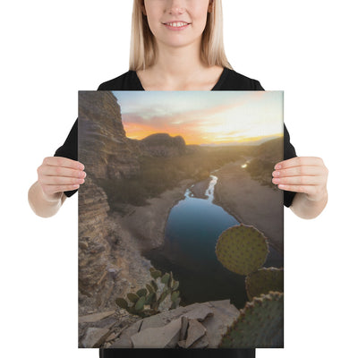 Big Bend Creek Sunset Canvas