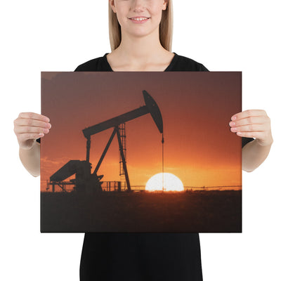 West Texas Pump Jack Canvas
