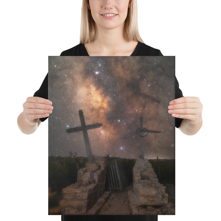 Terlingua Cemetery Milky Way Canvas