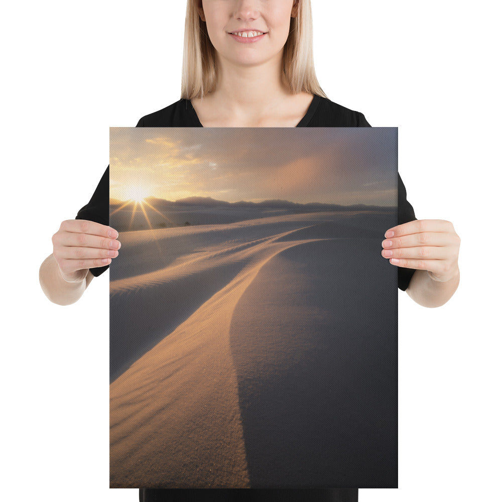 White Sands Sunset Canvas