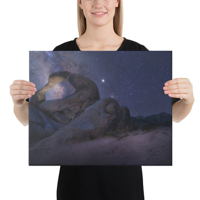 Mobius Arch Night Canvas