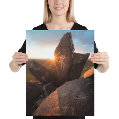 Petroglyphs Sunset Canvas